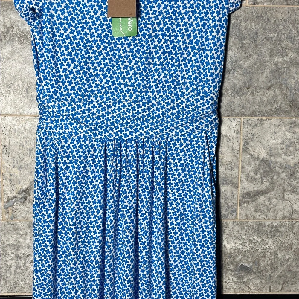 💥HP💥🆕NWT Boden “Amelie” Midi Floral Dress – US 4 – Blue Daisy Bud - Picture 7 of 8